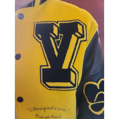 Louis Vuitton SS22 Panther Varsity Jacket Virgil Abloh Amen Break FR 50 Wool