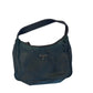 Prada Tessuto Nylon Shoulder Bag Black Mini Hobo Purse