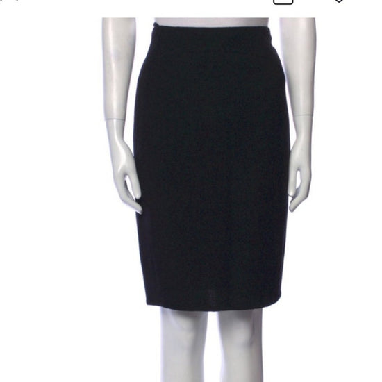 Chado by Ralph Rucci Black Wool Pencil Skirt – Size Medium (US 8)