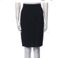 Chado by Ralph Rucci Black Wool Pencil Skirt – Size Medium (US 8)