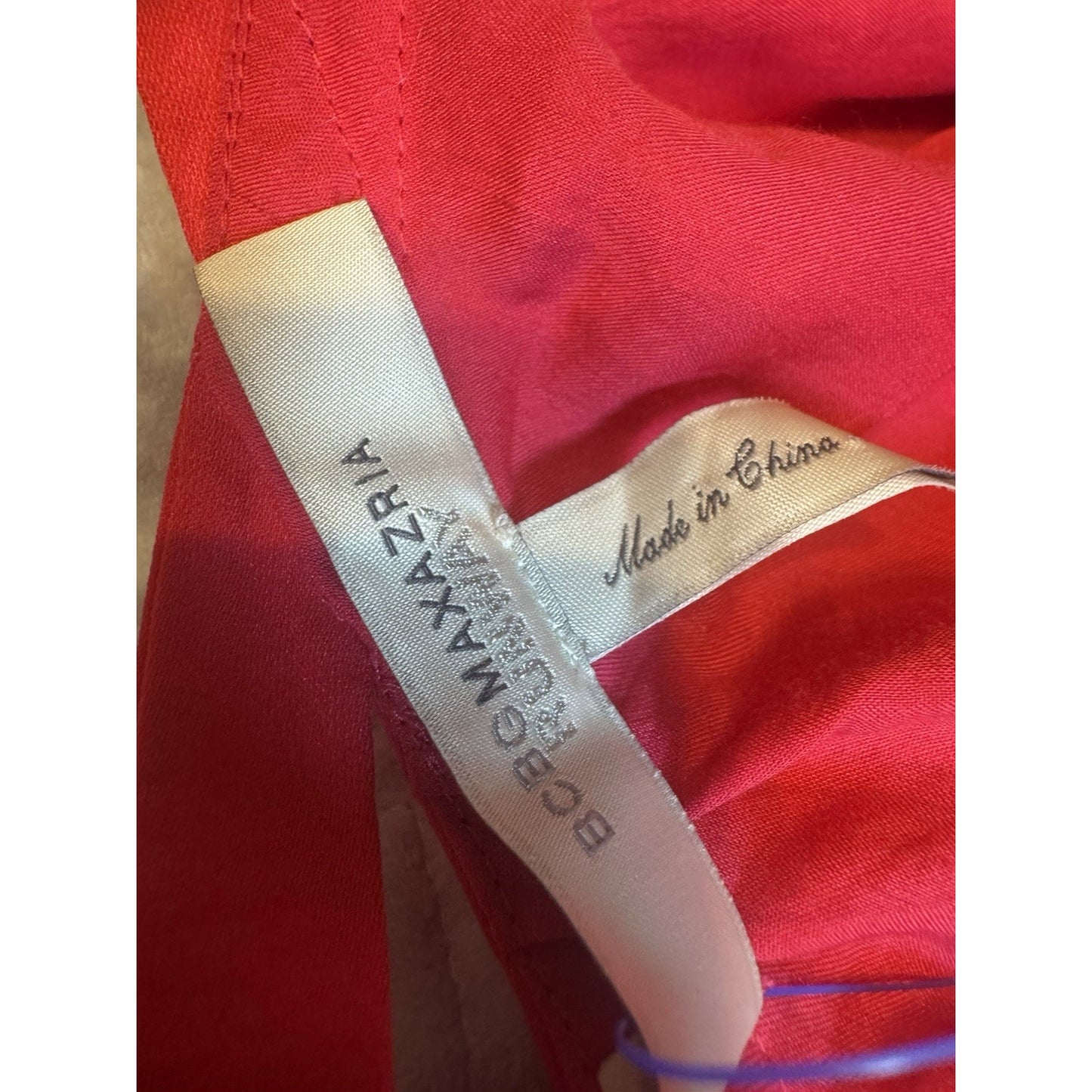 BCBGMAXAZRIA Red Lace Midi Dress Size 0 Cocktail Party Wedding Guest
