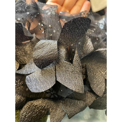 Ida sjostedt black floral applique