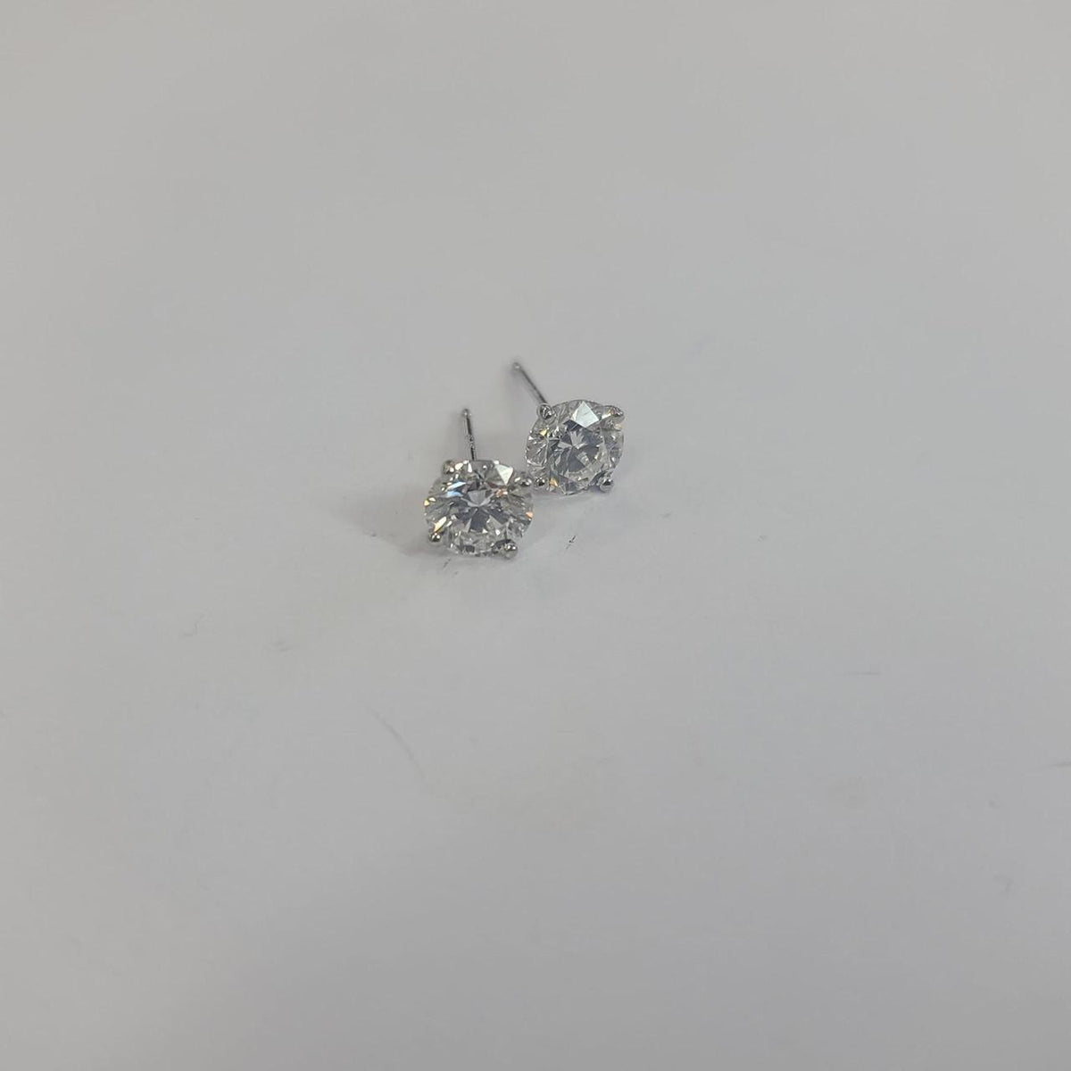 2.08 CTW IGI Certified Lab Grown Diamond Stud Earrings D VS1 14K Gold