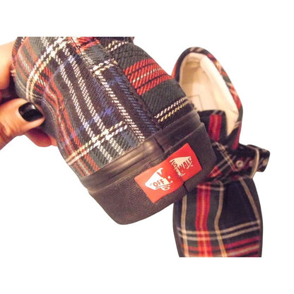 Vans Era Plaid Buckle Skate Shoes Unisex Red Green Black Size Unknown