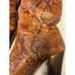 Gianni Binni Knee High  Snakeskin Boots size 8