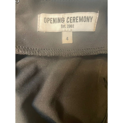 OPENING CEREMONY Black  Dress Size 4 Bow Back Flare Skirt