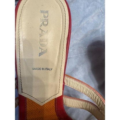 Prada orange Sandal 38.5
