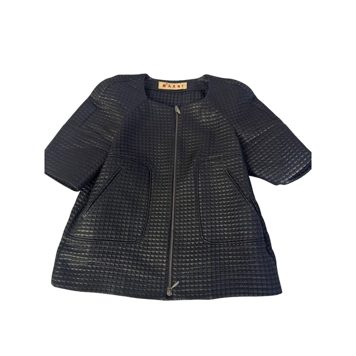 Marni Textured Jacquard Short Sleeve Jacket – Size 42 (M)