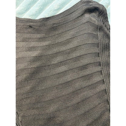 Balenciaga Paris Knit Dress Long Sleeve Sheer Stripe Dark Black Size 38 size S
