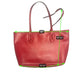 RLL Ralph Lauren Red Leather Tote Bag Shoulder Bag Purse