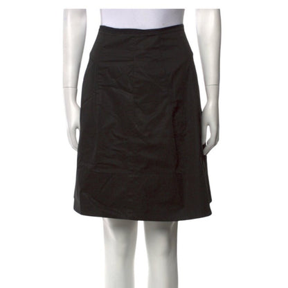Vince Knee Length Skirt Black Size M US 8 A Line Classic Style