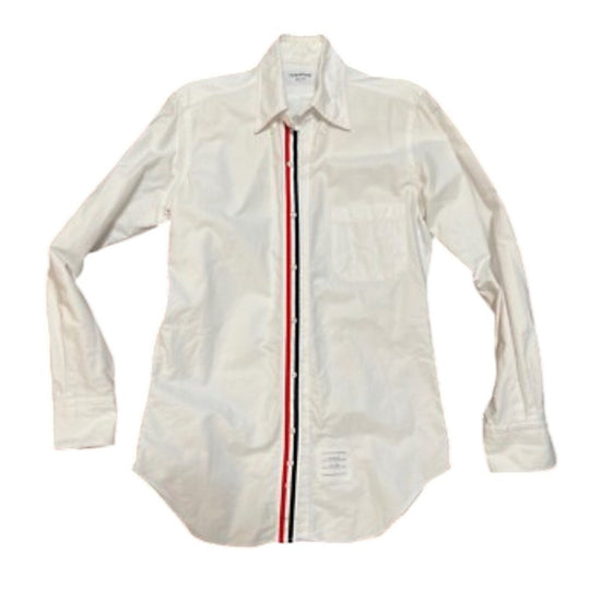 Thom Browne New York White Cotton Button Down Shirt Men&
