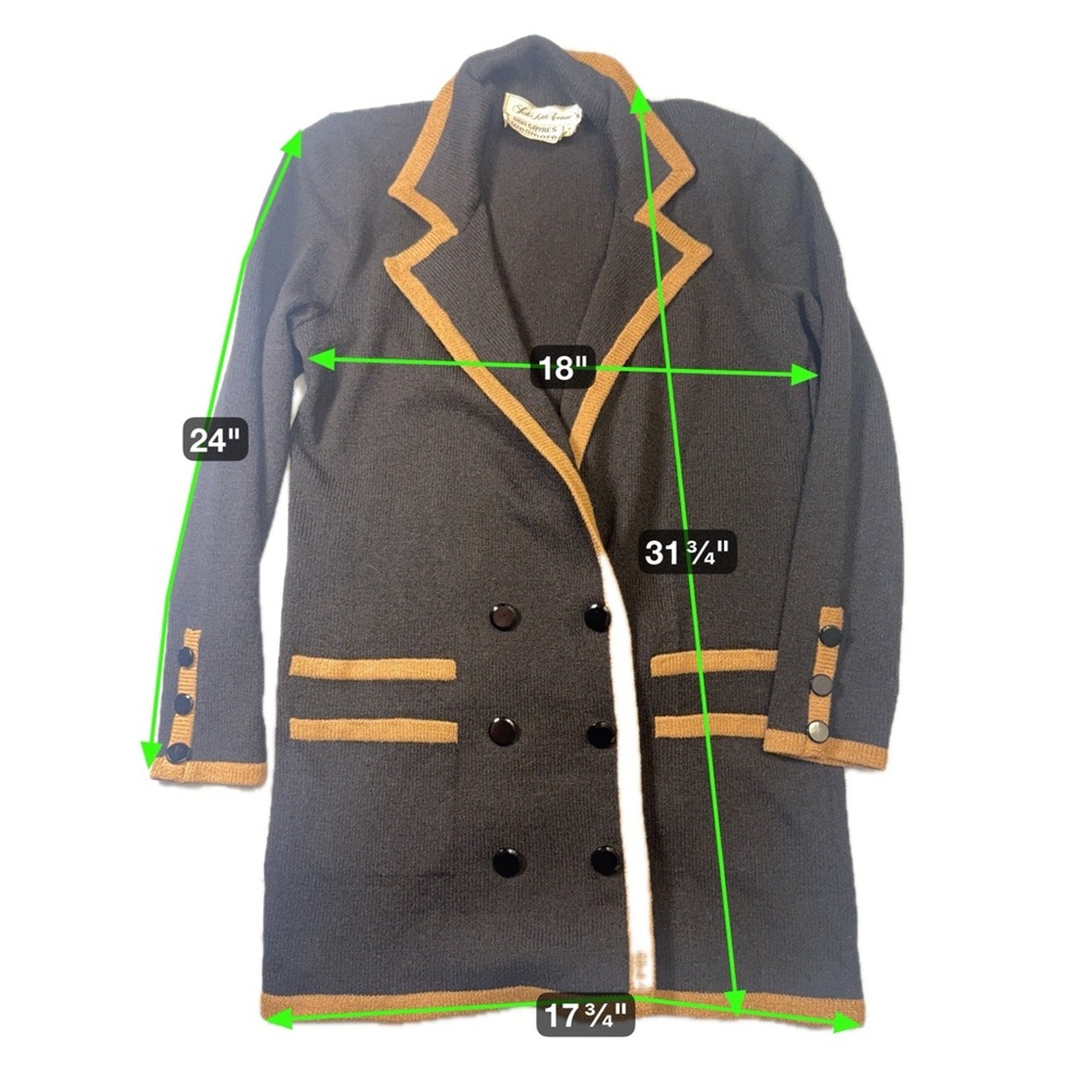Vintage Don Sayres for Wellmore Knit Blazer Coat – Saks Fifth size 4Avenue