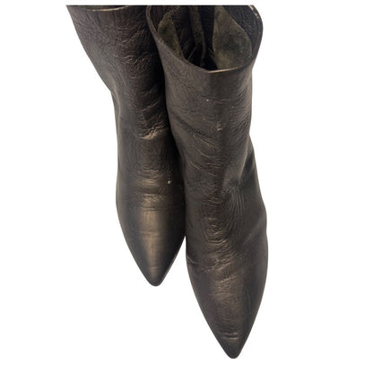 Marsèll Black Italian Leather Ankle Boots | Soft Luxe Artisan Craft, 38.5