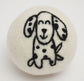 Dogs: Eco Wool Dryer Balls Fair-Trade: Brown Dog