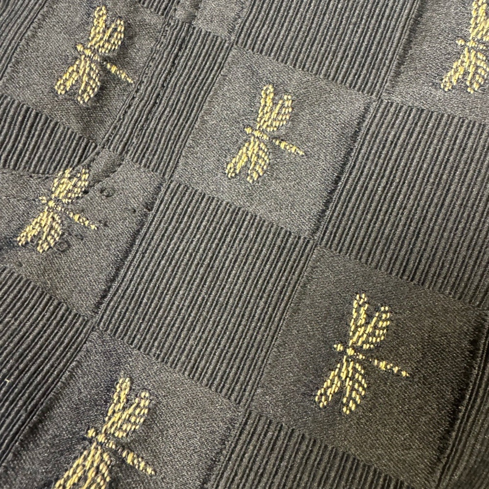 Alice + Olivia Black Jeans with Gold Dragonflies - size 8