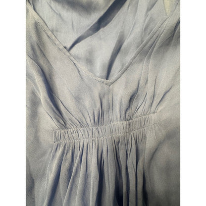 DVF Silk Chiffon Blue Mini Dress – Size 10