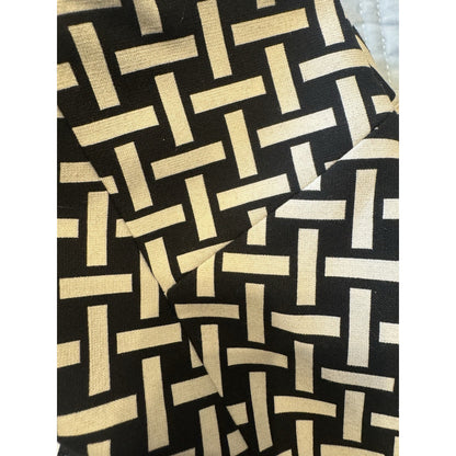 Diane von Furstenberg Skirt Size 6 Black White Geometric Print A-Line