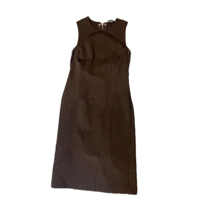 Rag Bone New York Black Sleeveless Sheath Dress Lace Up Back Zipper Size 8