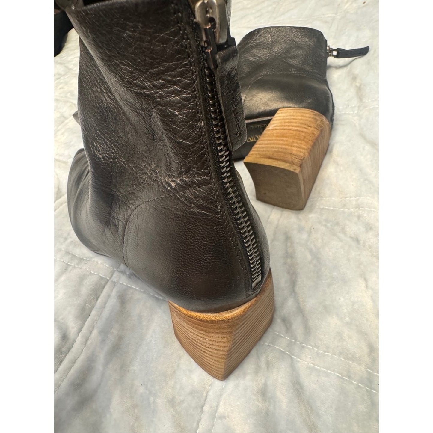 Marsèll Black Italian Leather Ankle Boots | Soft Luxe Artisan Craft, 38.5