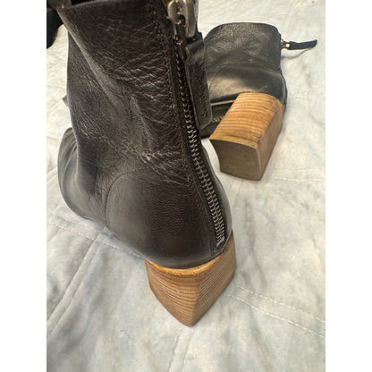 Marsèll Black Italian Leather Ankle Boots | Soft Luxe Artisan Craft, 38.5