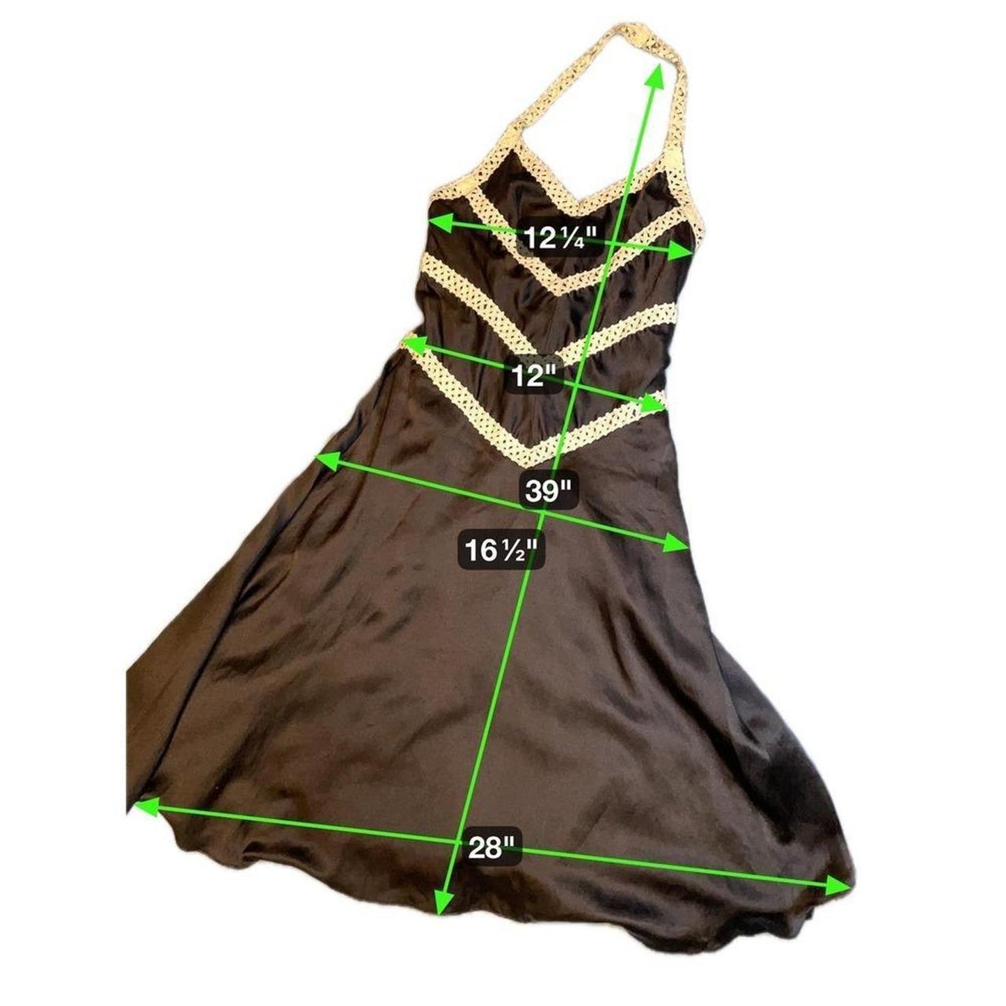 Tocca black silk halter dress