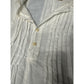 Yoko Apparel Tunic Dress Pleated Button Down White Casual Long Sleeve