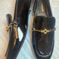 Larroudé Katherine Black Patent Loafers Size 6