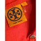 Tory Burch Orange Button Down Long Sleeve Shirt Blouse Top