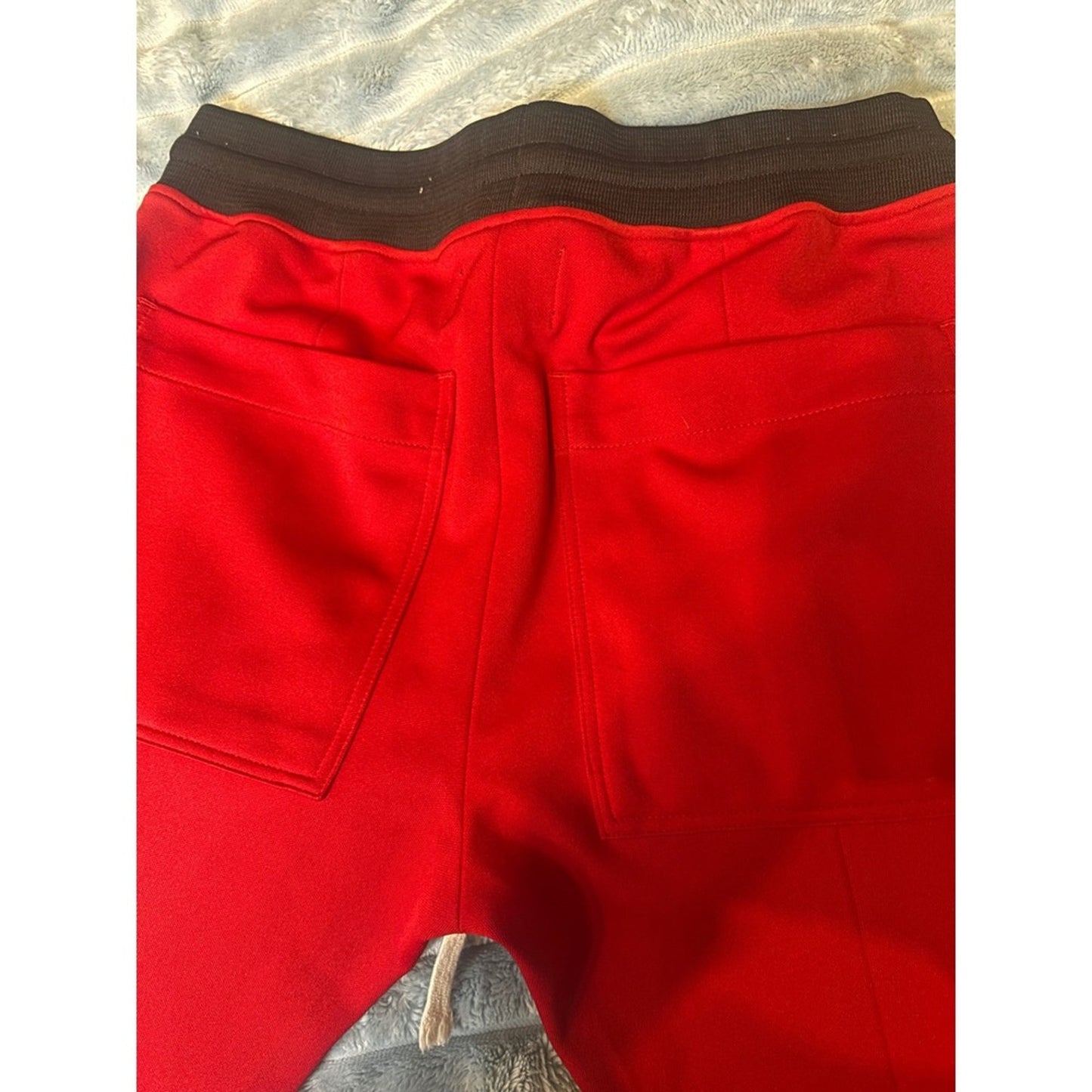Fear of God Fifth Collection 2017 Track Pants Mens Red Cream Side Stripe Zip XLG