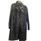 Alexander McQueen Black Faux Leather Trench Coat Made in Italy Size 48 M / Fem L