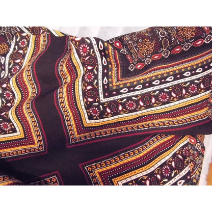 ALC Silk Maxi Dress Bohemian Paisley Print Sleeveless V Neck Size 10