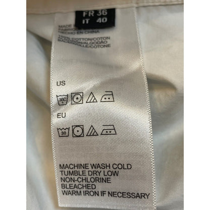Karl Lagerfeld White Black Patent Tuxedo Shirt Tunic Dress
