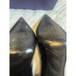 Stuart Weitzman Black Patent Leather Gold Heel Pumps Size 8.5N