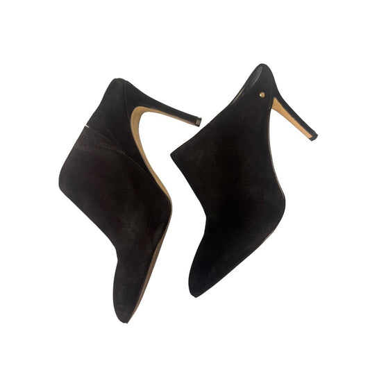 Sam Edelman Black Suede Leather Pointed Toe Stiletto Heel Mule Size 6