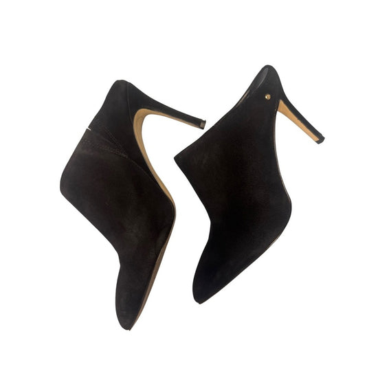 Sam Edelman Black Suede Leather Pointed Toe Stiletto Heel Mule Size 6