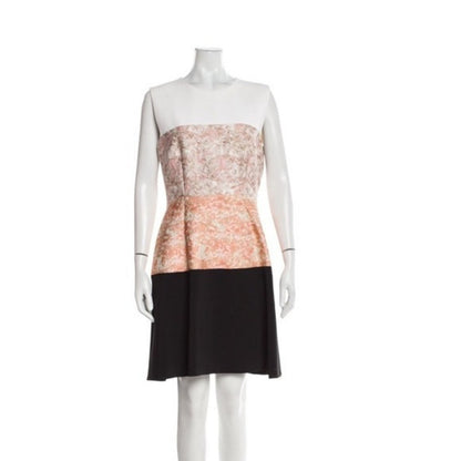 Narciso Rodriguez Colorblock Mini Dress – Size L (US 10) Colorblock Sheath Dress