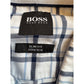 BOSS Hugo Boss Slim Fit Stretch Plaid Dress Shirt Mens Medium