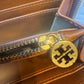 Tory Burch Brown Wallet with Gold Logo