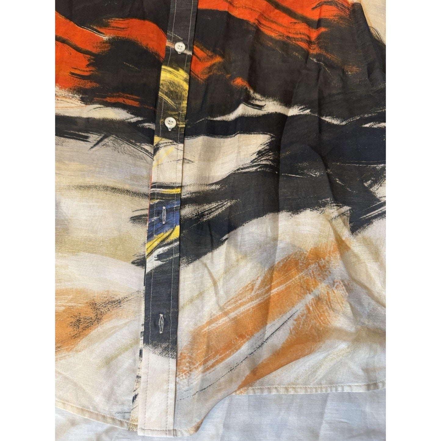 Y7 Studio Brooklyn We Flow Hard Distressed Destroyed Black Graphic Tee Medium
