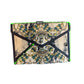 Rebecca Minkoff Beaded Embroidered Foldover Clutch Bag Boho Tie Dye 10