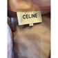 CELINE Sheer Silk Blouse Pink Rhinestone Button Cropped Top Women’s Size L
