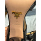 Prada Black Patent Leather Cutout Heels Size 38 with Box & Card