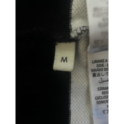 Gucci Navy White Striped Polo Shirt Red Snake Bee Embroidered Collar Size M