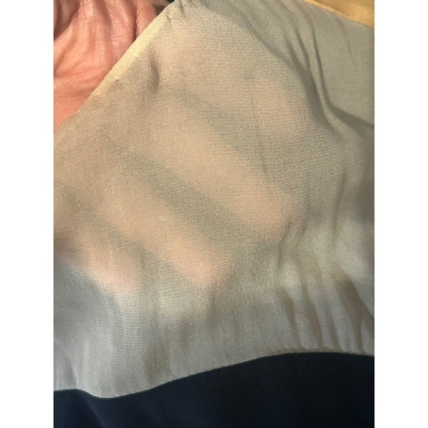 3.1 Phillip Lim Navy Silk Sheer Panel Fit Flare Dress Size 2