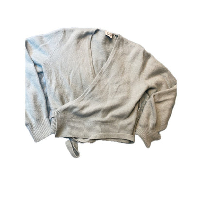 AND OTHER STORIES Los Angeles Atelier Wrap Cardigan Sweater Baby Blue XS