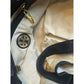 Tory Burch Julianne Black Leather Slouchy Tote Bag Gold Hardware