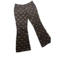 Alice + Olivia Black Jeans with Gold Dragonflies - size 8