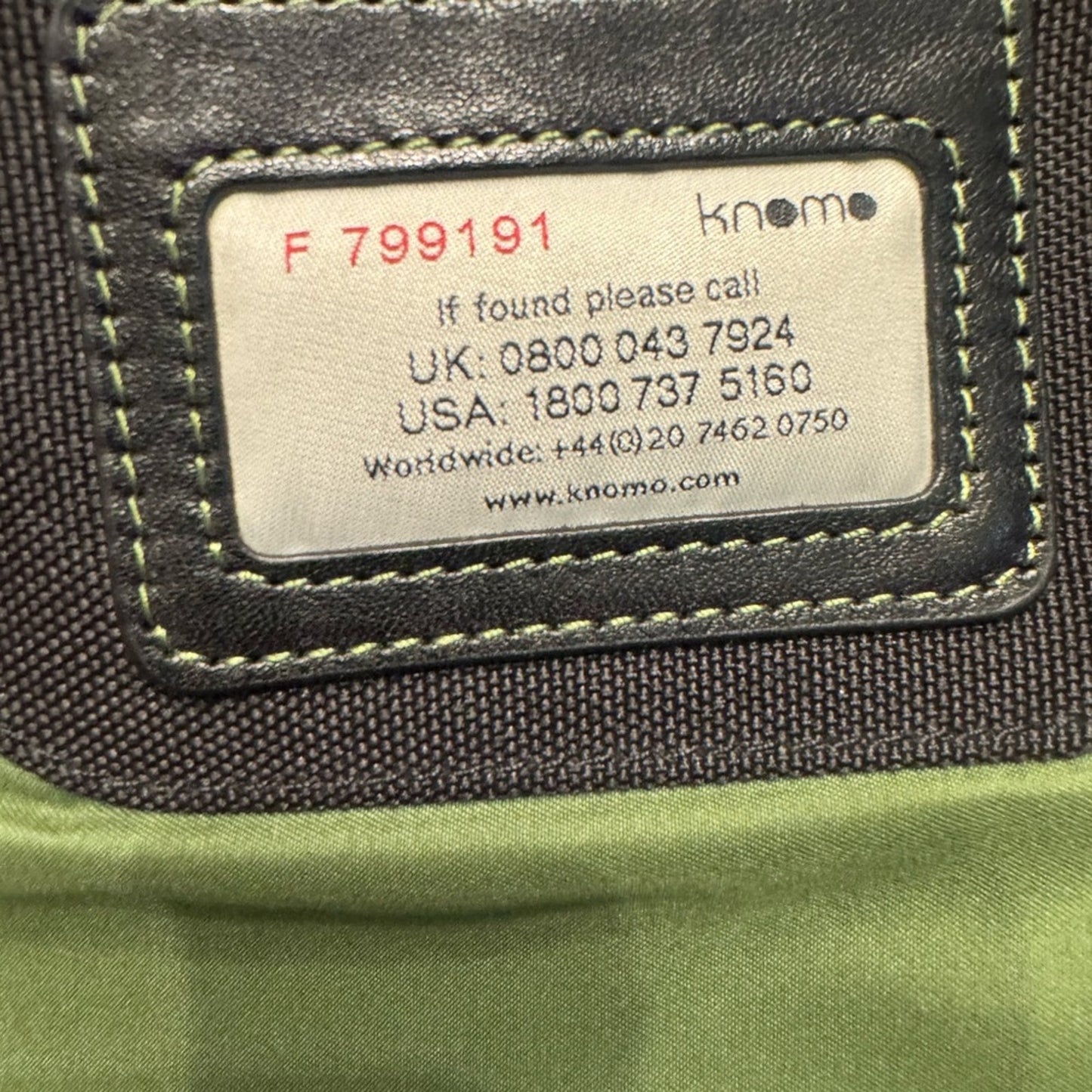 Knomo London Leather Messenger Bag