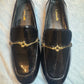 Larroudé Katherine Black Patent Loafers Size 6